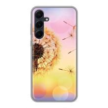 Силиконовый Чехол с одуванчиками на Samsung Galaxy A55 – Цветок-одуванчик