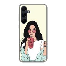 Силіконовый Чохол на Samsung Galaxy A55 з картинкой Модных девушек (З напоєм)