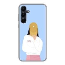 Силіконовый Чохол на Samsung Galaxy A55 з картинкой Модных девушек (Жовта кепка)
