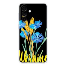 Чехол на Samsung Galaxy A56 5G Украинский дизайн (Ukraine в цветочках)