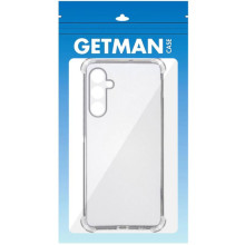TPU чохол GETMAN Ease logo посилені кути Full Camera для Samsung Galaxy A57 5G – Прозорий