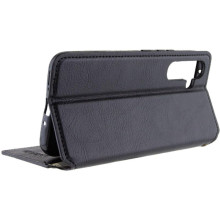 Кожаный чехол-книжка GETMAN Cubic (PU) для Samsung Galaxy A57 5G – Черный