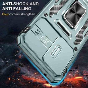 Ударопрочный чехол Camshield Army Ring для Samsung Galaxy A57 5G – Зеленый