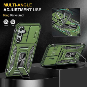 Ударопрочный чехол Camshield Army Ring для Samsung Galaxy A57 5G – Оливковый
