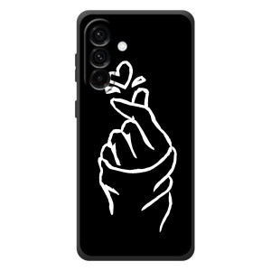 Чехлы (Знак сердечка) на Samsung Galaxy A57 – Сердце на черном