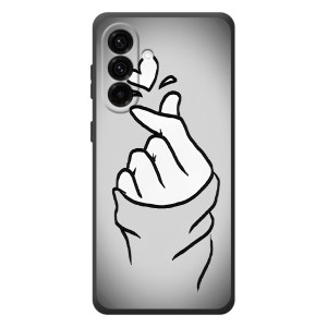 Чехол с принтом для Samsung Galaxy A57 (AlphaPrint - Знак сердечка)