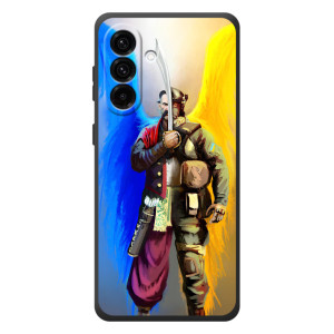 Чехол с картинкой (Патриотический КОЗАК) на Samsung Galaxy A57 – Козак с крыльями