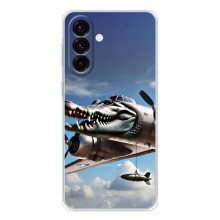 Чехол с мемом Тралалело тралала на Samsung Galaxy A57 (Бомбардиро крокодило)