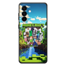 Чехол с картинками Майнкрафт для  (Майнкрафт фон)
