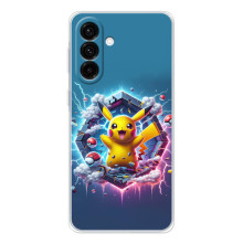 Чехол с Пикачу на Samsung Galaxy A57 – Лого Пикачу