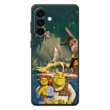 Печатный чехол с принтом Шрек для Samsung Galaxy A57 – Шрек и Фиона