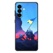 Чехол с украинским воином на Samsung Galaxy A57 (Украинский прапор)