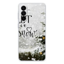 Новогодние, Праздничные Чехлы для Samsung Galaxy A57 - 2024 год (Let it snow)