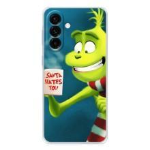 Рождественские Чехлы для Samsung Galaxy A57 (VPrint) (Зеленый Гринч)