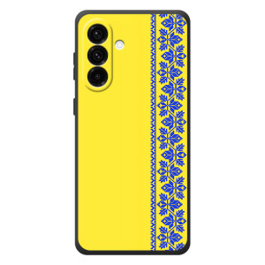 Силиконовый Чехол на Samsung Galaxy A57 – Вышиванка на желтом