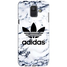 Чехлы Адидас для Samsung Galaxy A6 2018, A600F (AlphaPrint) (Адидас на мраморе)