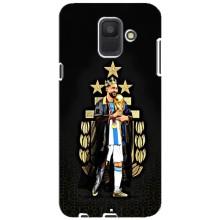 Чехлы для Samsung Galaxy A6 2018, A600F (Leo чемпион) (AlphaPrint) (Месси Король)