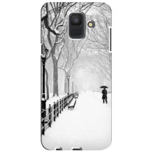 Чехлы на Новый Год Samsung Galaxy A6 2018, A600F (Снегом замело)
