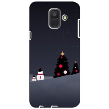 Чехлы на Новый Год Samsung Galaxy A6 2018, A600F – Снеговички