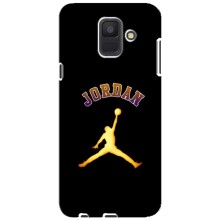 Чехлы для Samsung Galaxy A6 2018, A600F - с картинкой JORDAN (AlphaPrint) (Jordan Gold)