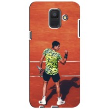 Чехлы с принтом Спортивная тематика для Samsung Galaxy A6 2018, A600F – Алькарас Теннисист