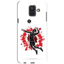 Чехлы с принтом Спортивная тематика для Samsung Galaxy A6 2018, A600F – Волейболист