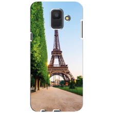 Чехол Эйфелева Башня для Samsung Galaxy A6 2018, A600F - (AlphaPrint) (Дорога в Париж)