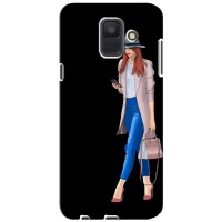 Чохол з картинкою Модні Дівчата Samsung Galaxy A6 2018, A600F (Дівчина з телефоном)