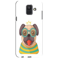 Бампер для Samsung Galaxy A6 2018, A600F с картинкой "Песики" – Собака Король