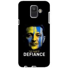 Чехол для Samsung Galaxy A6 2018, A600F (AlphaPrint - с принтом Зеленского) – В. Зеленский