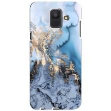 Мраморный чехол на Samsung Galaxy A6 2018, A600F (VPrint) (Нежный мрамор)