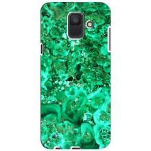 Мраморный чехол на Samsung Galaxy A6 2018, A600F (VPrint) (Салатный Мрамор)