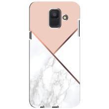 Мраморный чехол на Samsung Galaxy A6 2018, A600F (VPrint) (Тройной мрамор)