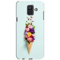 Чохли з тематикою "КВІТИ" на Samsung Galaxy A6 2018, A600F – Квітка-морозиво