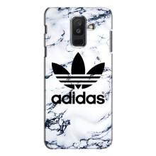 Чехлы Адидас для Samsung Galaxy A6 Plus 2018 ( A605) (AlphaPrint) (Адидас на мраморе)