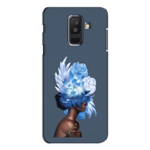 Чехлы (ART) Цветы на Samsung Galaxy A6 Plus 2018 ( A605) (VPrint) (Цветы на голове)