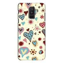 Чехлы для любимой на Самсунг А6 Плюс 2018, А605 (VPrint) (Сердечки)