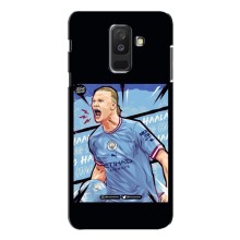 Чехлы с принтом для Samsung Galaxy A6 Plus 2018 (A6 Plus 2018, A605) Футболист (гол Эрлинг Холланд)