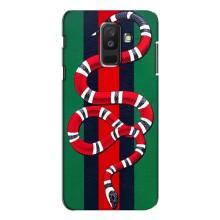Чехлы ГУЧЧИ для Самсунг А6 Плюс 2018, А605 (AlphaPrint) (Gucci змия)
