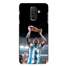 Чехлы Лео Месси Аргентина для Samsung Galaxy A6 Plus 2018 (A6 Plus 2018, A605) (Счастливый Месси)