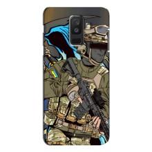 Чехлы с картинкой ЗСУ для Samsung Galaxy A6 Plus 2018 ( A605) (AlphaPrint) (Воин ВСУ)
