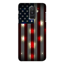Чехол Флаг USA для Samsung Galaxy A6 Plus 2018 (A6 Plus 2018, A605) (Флаг США 2)