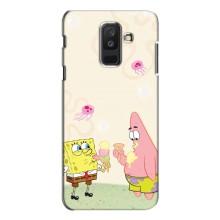 Чохол Губка Боб для Самсунг A6 Плюс 2018, A605 – Патрік і Боб