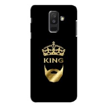 Чехол (Корона на чёрном фоне) для Самсунг А6 Плюс (2018) (KING)