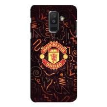 Чехол Манчестер Юнайтед для Самсунг А6 Плюс 2018, А605 (AlphaPrint) (эмблема МЮ)