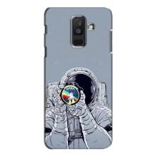 Чехол NASA для Samsung Galaxy A6 Plus 2018 ( A605) (AlphaPrint) (Космонавт фото)