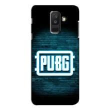 Чехол PUBG для Самсунг А6 Плюс 2018, А605 (AlphaPrint) (Лого PUBG)