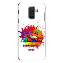 Чехол Амонг Ас для Samsung Galaxy A6 Plus 2018 ( A605) (AlphaPrint) – Яркий АмонгАс