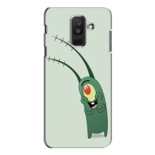Чехол с картинкой "Одноглазый Планктон" на Samsung Galaxy A6 Plus 2018 (A6 Plus 2018, A605) (Милый Планктон)