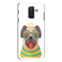 Бампер для Samsung Galaxy A6 Plus 2018 (A6 Plus 2018, A605) с картинкой "Песики" (Собака Король)